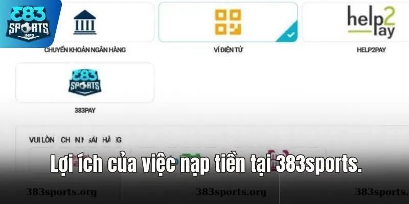 Hướng Dẫn Nạp Tiền 383sports Và Những Điều Bạn Cần Biết  